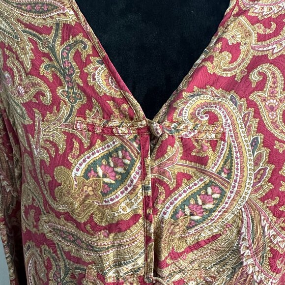 Vintage Victoria's Secret Women's Gold Label Silk Pajama Tunic S Large Wear - Picture 2 of 6